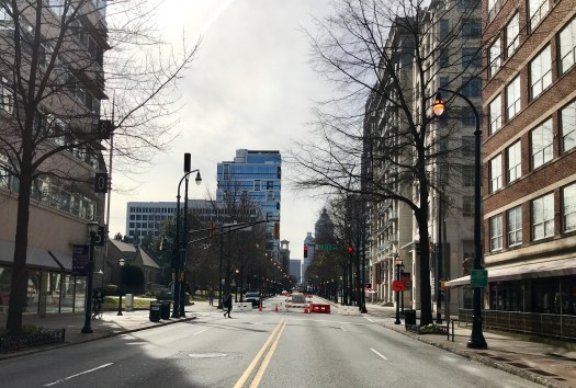 Peachtree Street, Atlanta on Friday, February 1, 2019